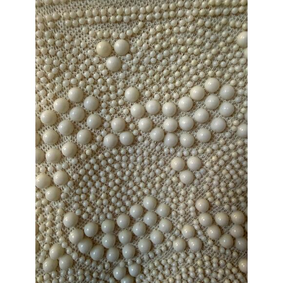 Vintage 1950s/1960s Scattered Bead Top Handle Bag Made in Hong Kong - Picture 2 of 7